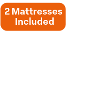 2 Mattresses Included Bunk Bed Overlay